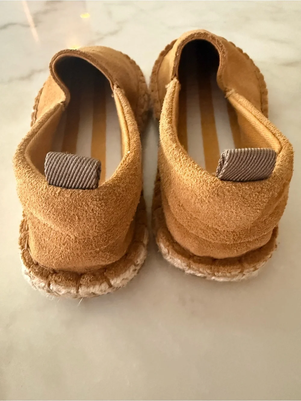 ZARA Kids Tan Suede Moccasin Slip-Ons